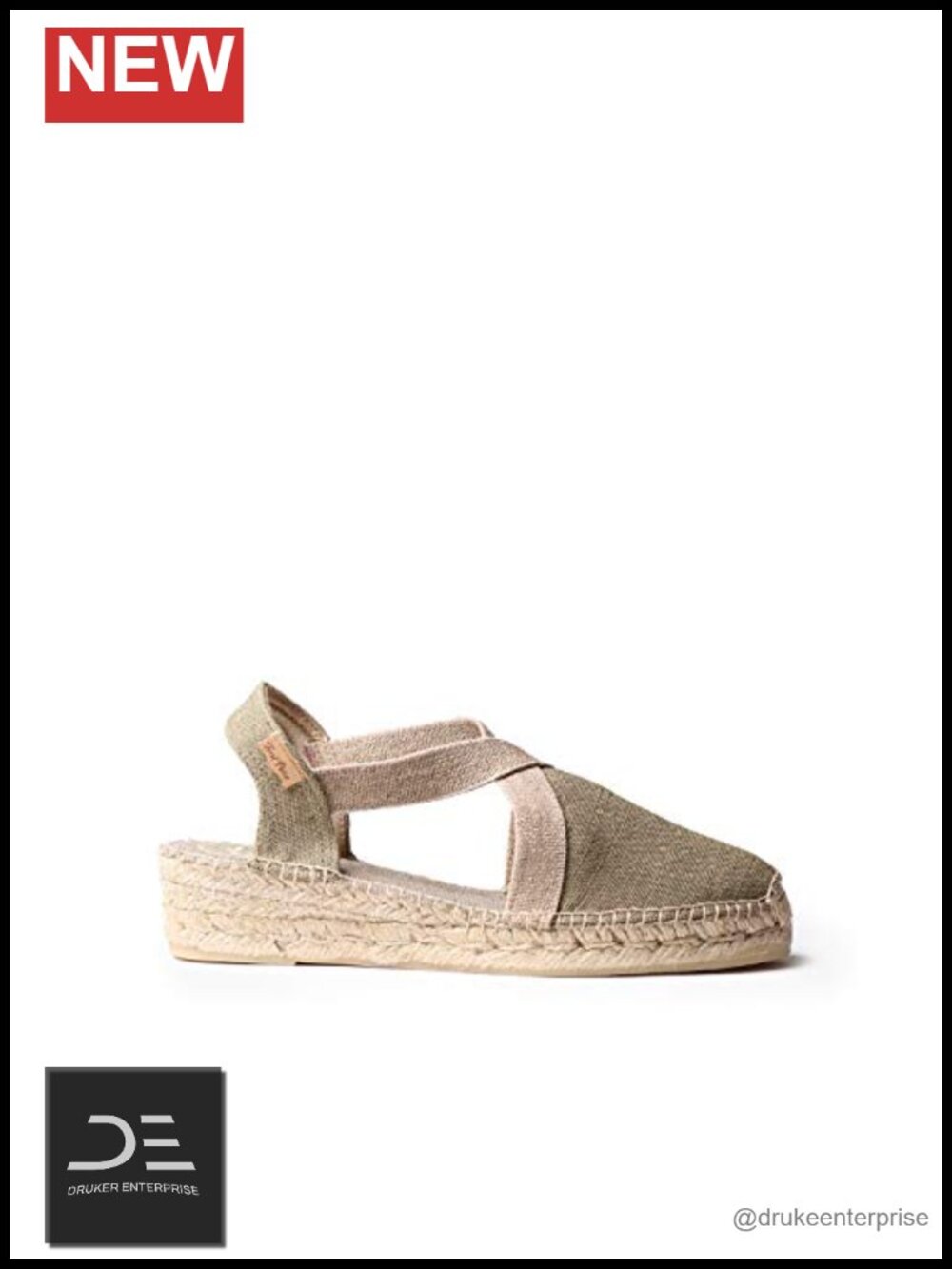 Women's Espadrille Wedge Sandals Slip-On Canvas Walking Shoes